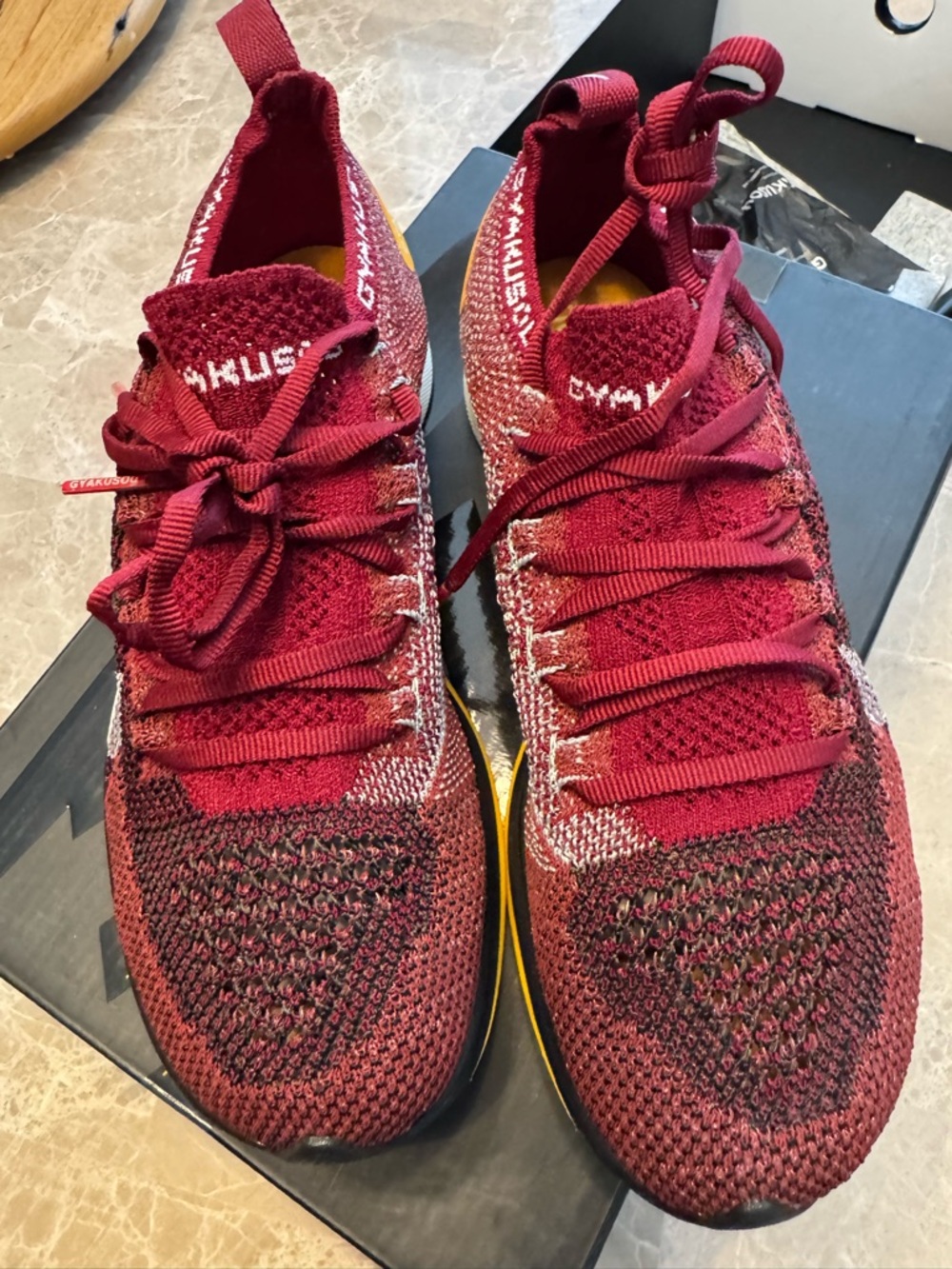 Nike Vaporfly 4% Flyknit Gyakusou Men's 4 / Women's 5.5 Team Red AV7998-600 - Picture 8 of 14
